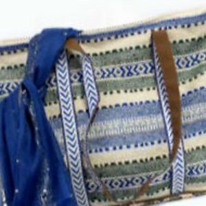 Women's Southwest Aztec Jacquard Print Tote Bag